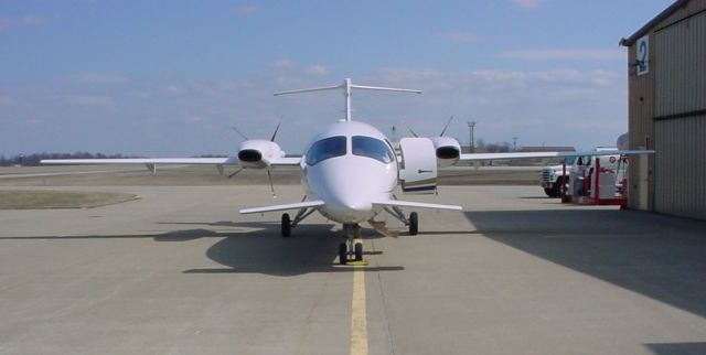 Piaggio P.180 Avanti (N158SL) - Parked on ramp on 3/5/09...