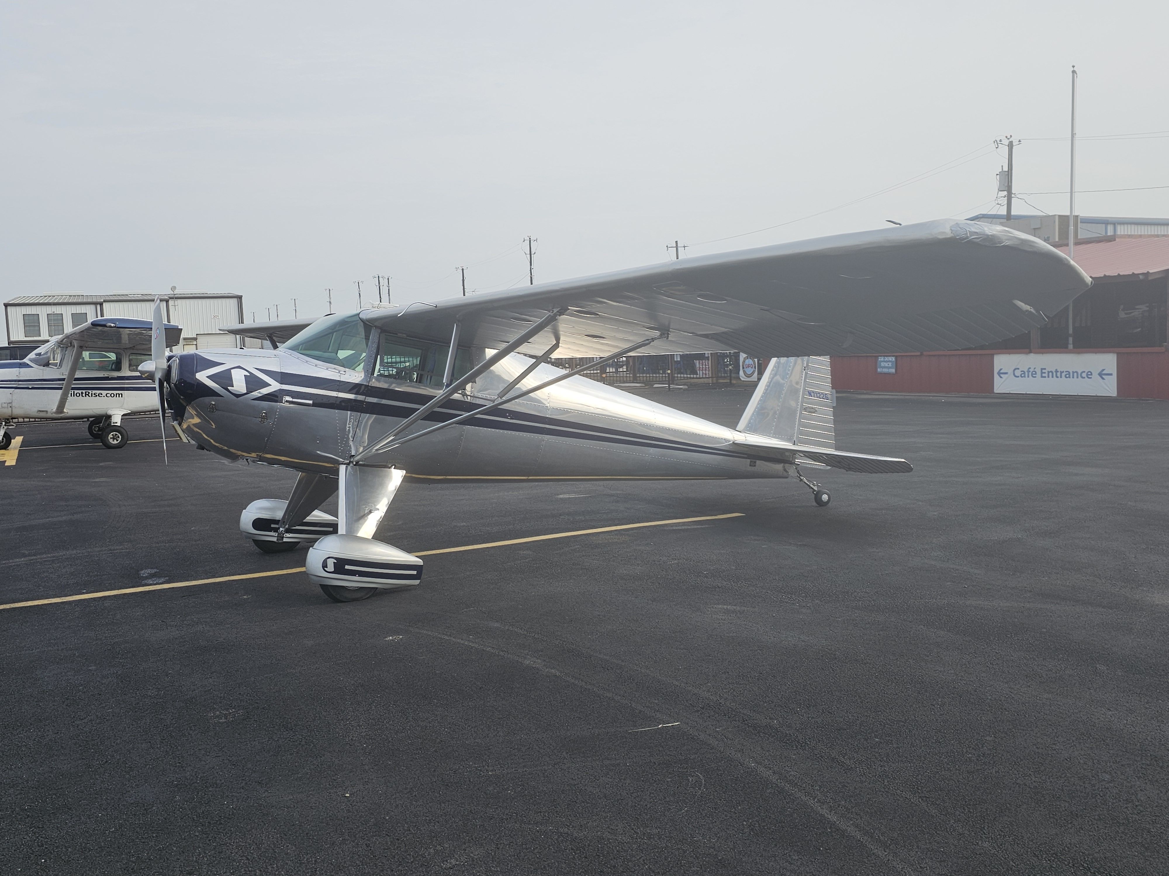 N71226 — - This just landed here at Hicks Airfield in Ft.Worth, Texas. Beautiful all polished Luscomb.