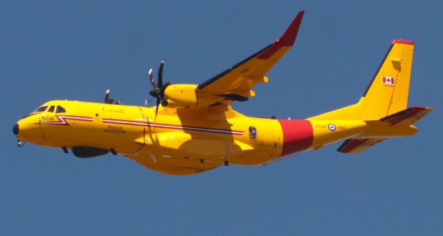 Casa C-295 Persuader (29-5508) - Royal Canadian Air Force CC-295 “Kingfisher” 295508 of 442 “Haietlik” (Lightning Snake) Search and Transport Squadron from 19 Wing Comox British Columbia participating in the RCAF Centennial Flypast over Ottawa, Canada on 1 Jul 24.