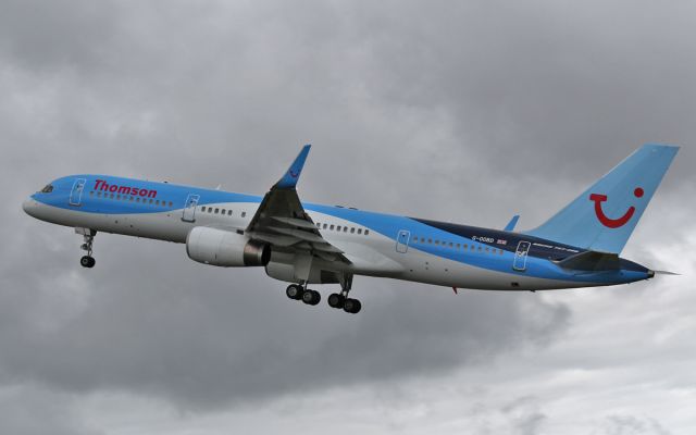 Boeing 757-200 (G-OOBD) - thomson b757-2 g-oobd dep shannon 23/7/15.