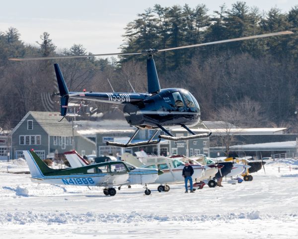 Robinson R-44 (N558W) - Alton Bay is believed to be the only charted ice airport in the 48 contiguous United States.