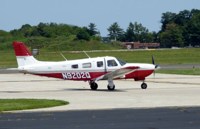 Piper Saratoga (N9202Q) - Shown here is a Piper Saratoga taxiing in the Summer of 2017.