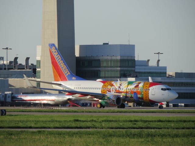 Boeing 737-700 (N945WN) - The CLE to LAS originator flight at about 7:50 a.m. on 5/19/2015.