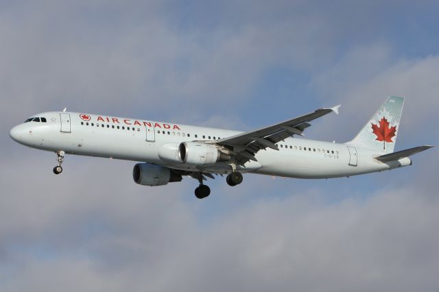 Airbus A321 (C-GIUB) - January 3, 2009 - arrived Toronto 