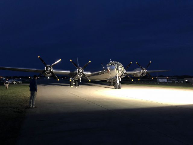 Boeing B-29 Superfortress (46-9972) - First time visit to Oshkosh 2019 with a good flying friend.  Saturday night before the big show officially kicked off.  