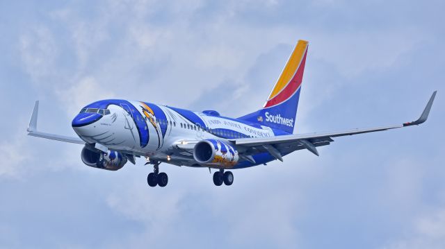 Boeing 737-700 (N946WN) - Southwest Airlines Boeing 737-700 (N946WN) "Louisiana One" from KMCO arrives at KRDU Rwy 23R on 6/2/2018 at 11:26 am