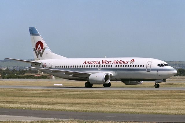 BOEING 737-300 (N167AW) - Adelaide, South Australia, October 6, 1989.