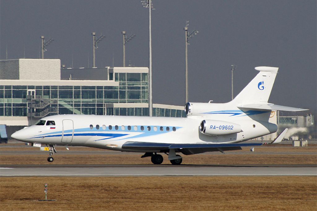 AMERICAN AIRCRAFT Falcon XP (RA-09602) - DASSAULT Falcon 7X, Gazpromavia, EDDM München Franz Josef Strauss