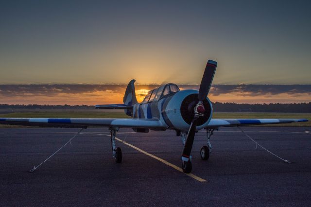 Experimental 100kts-200kts (N81FS) - RedStar Pilots Association Yak52 at Sunset at Waycross-Ware County Airport