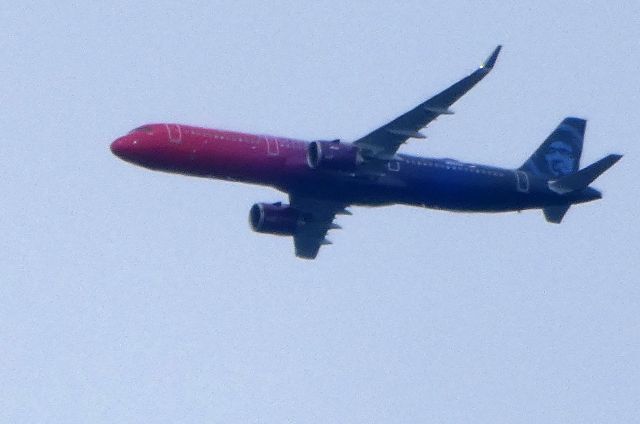 Airbus A321 (N927VA) - Shown here is an Alaska Airlines "More to Love" livery Airbus A321 a few minutes until it lands in the Spring of 2018.