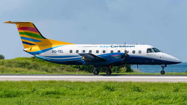 Embraer EMB-120 Brasilia (VQ-TEL) - InterCaribbean E120 Backtracking RWY10