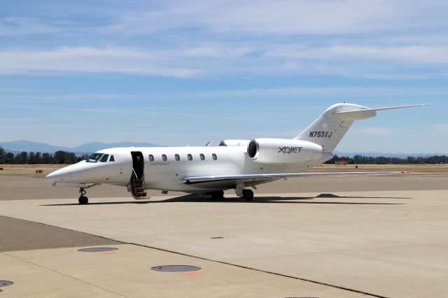 Cessna Citation X (N753XJ) - KRDD - Sleek Citation X at Redding Jet Center 6/22/2018. This jet was a RON and was being prepped here for departure to Redmond,Oregon after 1230pm