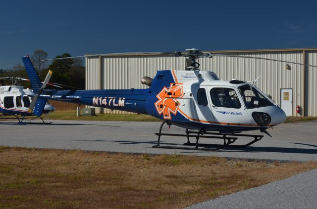 Eurocopter AS-350 AStar (N147LM) - Air Methods spare helicopter operating as AirLife 14 in Blairsville, GA.