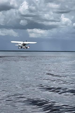 Piper L-21 Super Cub (N1907A) - Weather departure from the Glen. 