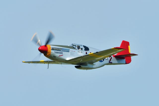 North American P-51 Mustang — - Tuskegee P-51 at Selfridge Open House 2017.