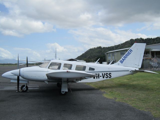 Piper Seneca (VH-VSS) - Barrier Aviation, Cairns International Airport, Queensland