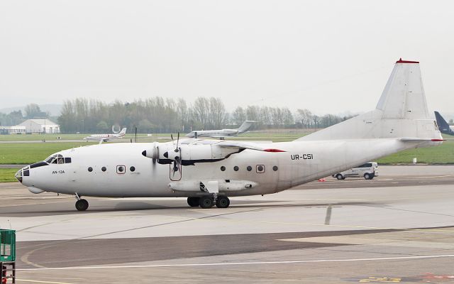 Antonov An-12 (UR-CSI) - cavok air an-12a ur-csi arriving in shannon 19/4/19.