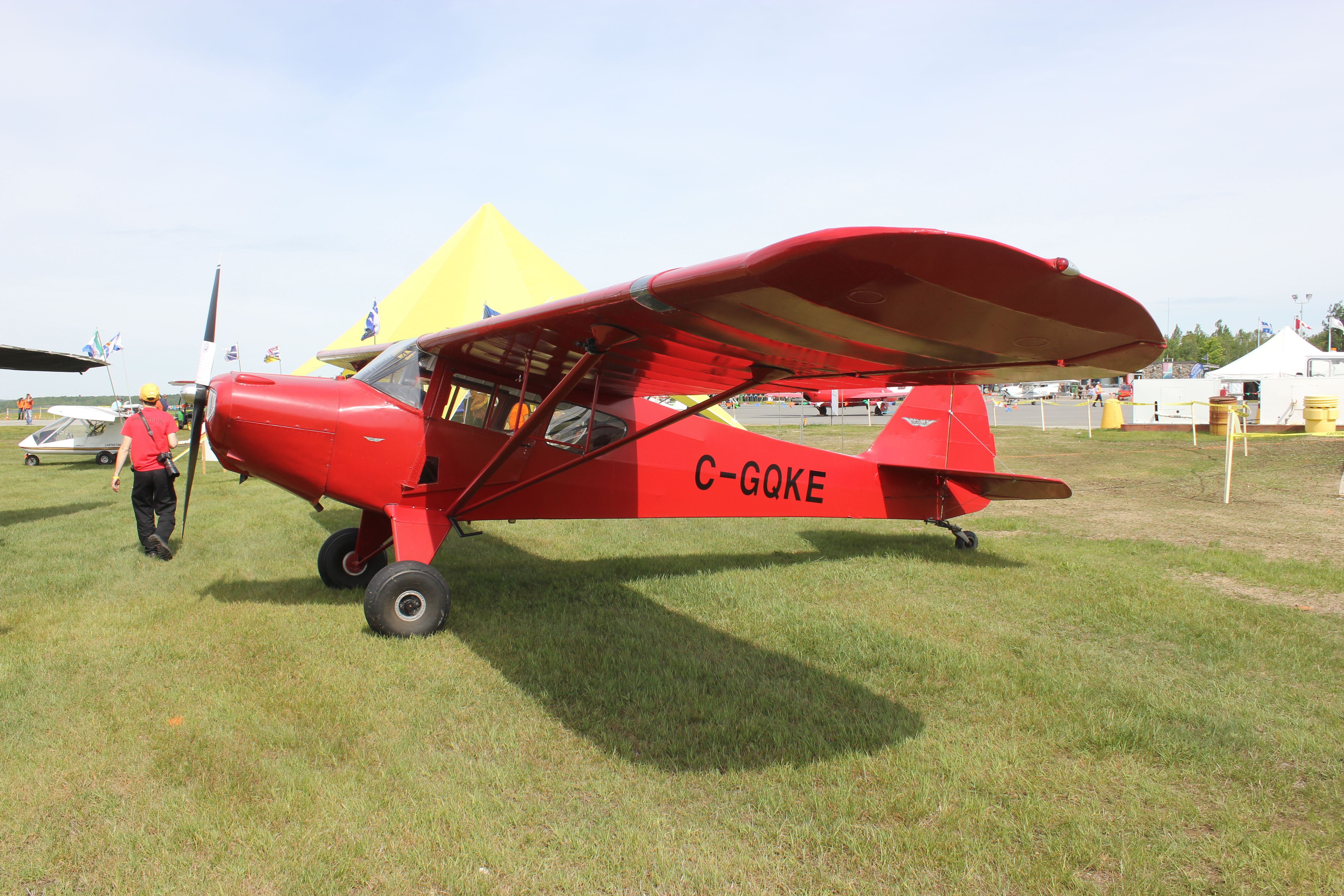 C-GQKE — - C-GQKE Taylorcraft RVA Aéroport de Sherbrooke QC. CYSC 16-06-2018.