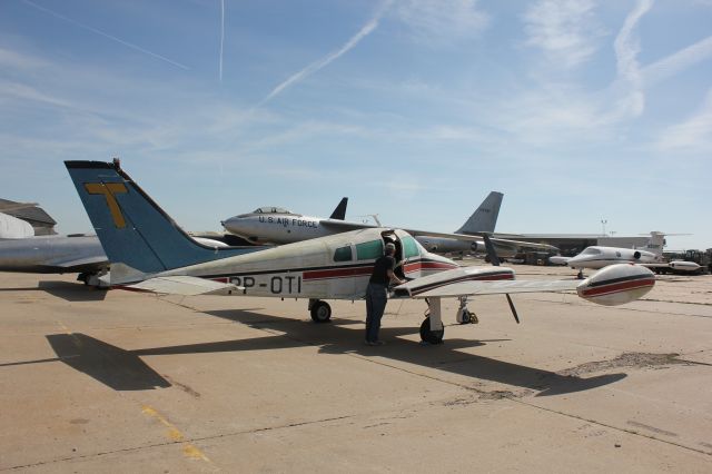 Cessna 310 (PP-OTI) - At the Kansas Air Museum in Wichita.