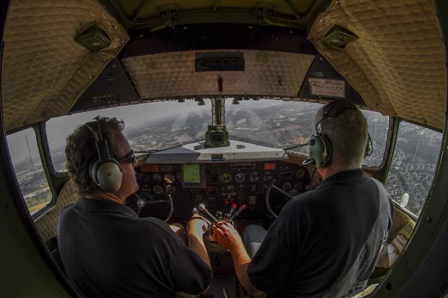 N87745 — - A look inside the office during a ride flight on board Southern Cross