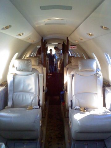 Cessna Citation Excel/XLS (EJA673) - Inside the plane  looking towards the cockpit.