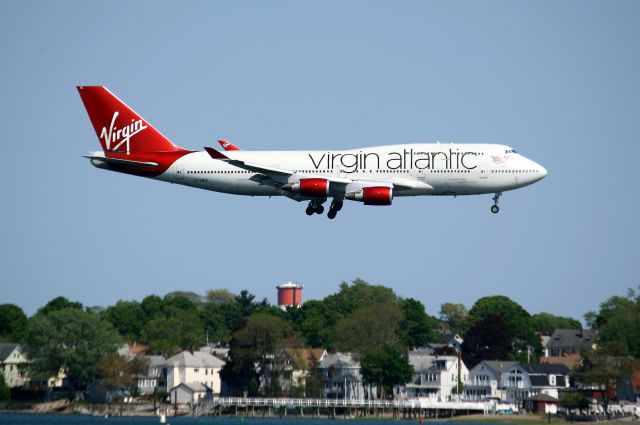 Boeing 747-400 (G-VBIG) - Tinker Bell arriving on 22L