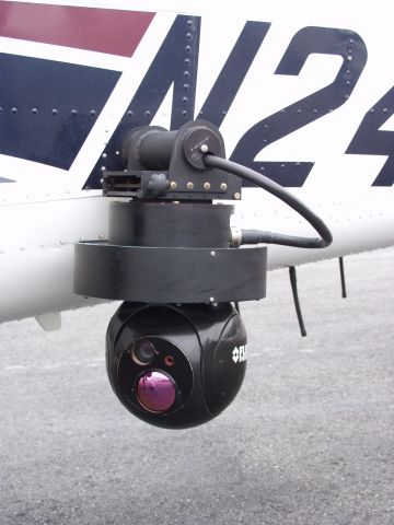 Cessna 206 Stationair (N2446X) - This is the Flir system mounted on the side of the WSP Cessna.