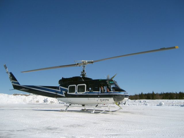 Bell UH-1V Iroquois (C-FZTK) - C-FZTK, CFLcos Bell 205 enjoying a sunny day,  Poste Montagnais, Québec - March 2012