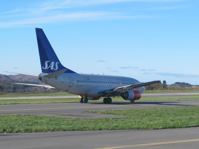 BOEING 737-600 (OY-KKS) - Taxi out for departure runway 08 | 5 OCT 2014