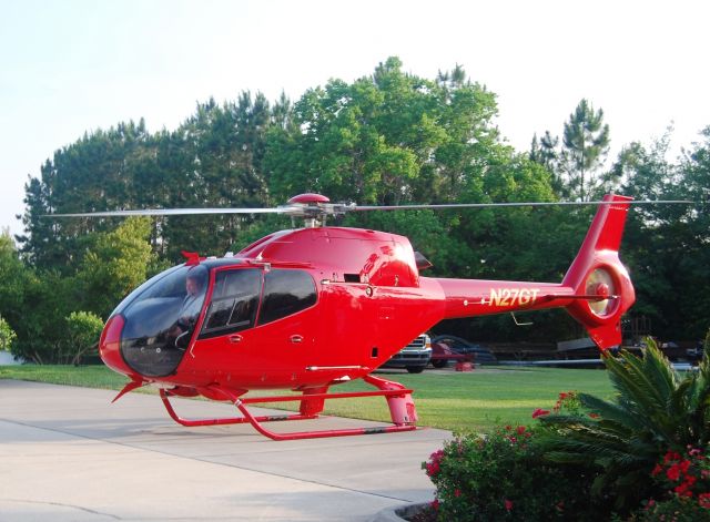 Eurocopter EC-120 Colibri (N27GT) - The new N27GT arriving home may 23, 2014 to FD76 in sunny Jacksonville Florida. (Eurocopter EC120B / SN: 1376)