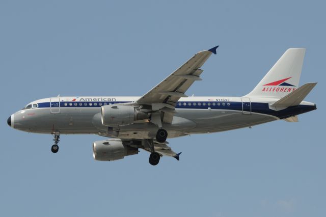 Airbus A319 (N745VJ) - Finally got a descent shot (lighting wise) of this aircraft, although the sun was a bit on the nose, but I will take it. Landing 23-L at IND today.