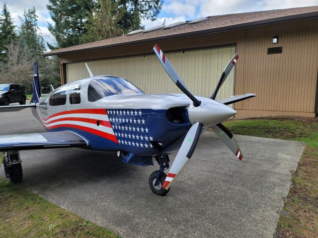 Mooney M-20 Turbo (N1086S) - Outside my hanger