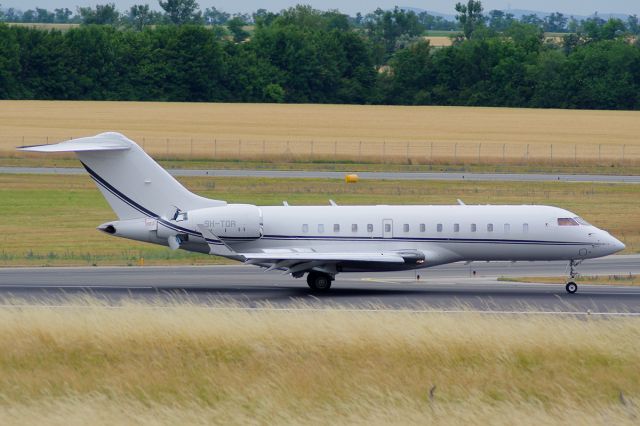 Bombardier Global Express (9H-TOR) - Photo taken on June 24th, 2014; landing RWY 34