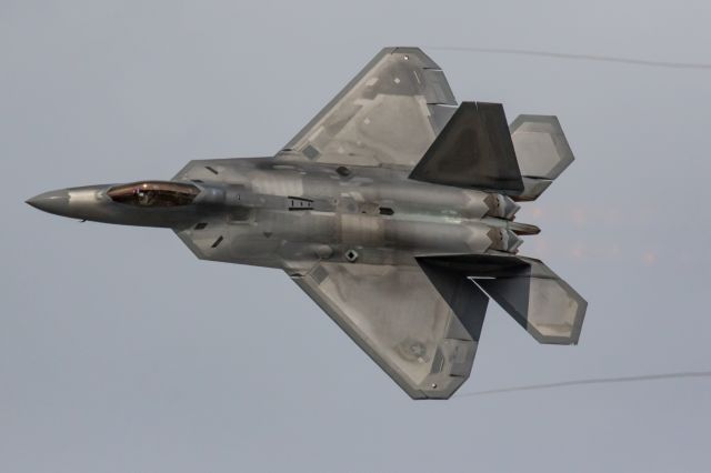 Lockheed F-22 Raptor (AALF09190) - F-22 in flight at Arctic Thunder at Elmendorf AFB, Alaska. July 31, 2016. Tail number 09-190.