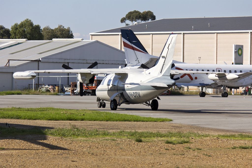 Mitsubishi MU-2 (VH-DTV) - Jupiter Aviation (VH-DTV) Mitsubishi MU-2B-20 at Wagga Wagga Airport.