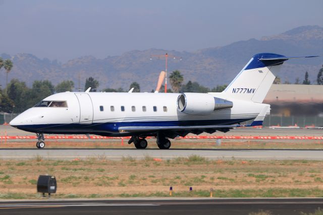 Canadair Challenger (N777MV) - CL-600-2B16 Challenger 604 departing Van Nuys.