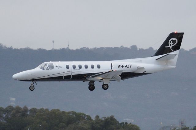 Cessna Citation II (VH-PJY) - Cessna 550 Citation II cn 550-0141. Penjet VH-PJY rwy 03 YPPH 17 July 2021