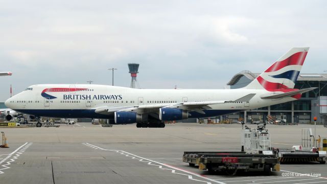 Boeing 747-400 (G-CIVJ) - Waiting for the shuttle bus at the bottom of T5.