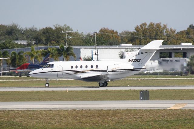 Hawker 800 (N52RZ) - Raytheon Hawker 800 (N52RZ) departs Sarasota-Bradenton International Airport enroute to Naples Municipal Aiport