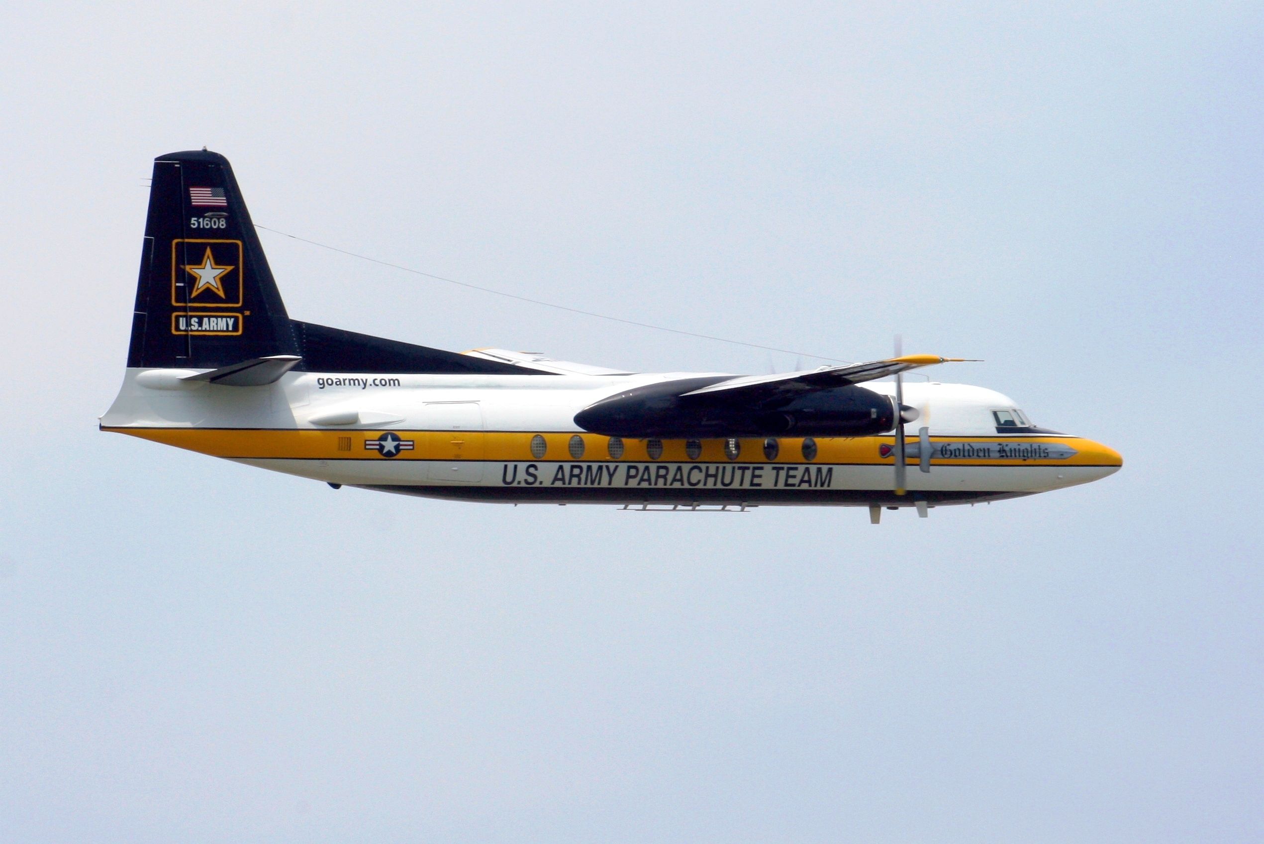 85-1608 — - At the 2008 Rochester Air Show, this c-31 of the Golden Knights doing a fly past.