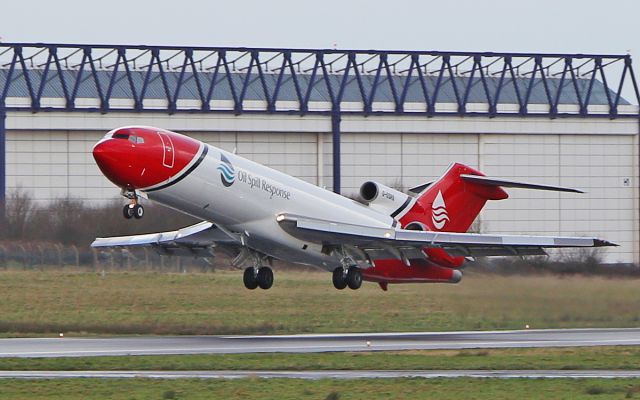 BOEING 727-200 (G-OSRB) - t2 aviation oil spill response b727-2s2f(a)(re) g-osrb dep shannon for doncaster 25/1/18.