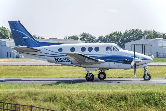 Beechcraft King Air 90 (N329GS) - A King Air 90 about to head down to Augusta.  9/17/2022.