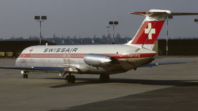 McDonnell Douglas DC-9-30 (HB-IFU) - April 1970 at Düsseldorf (EDDL)