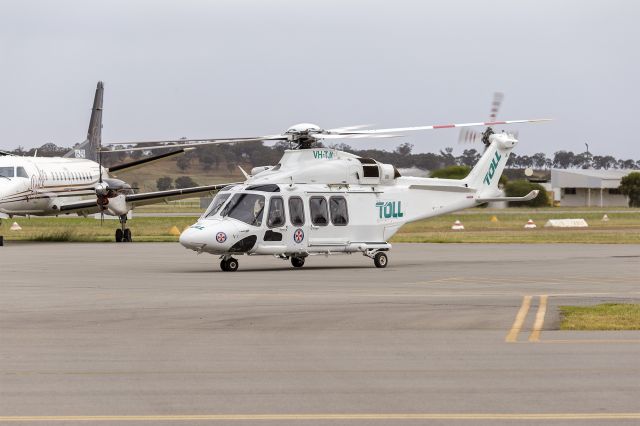 BELL-AGUSTA AB-139 (VH-TJI) - Helicorp (VH-TJI) Leonardo-Finmeccanica AW139 at Wagga Wagga Airport.