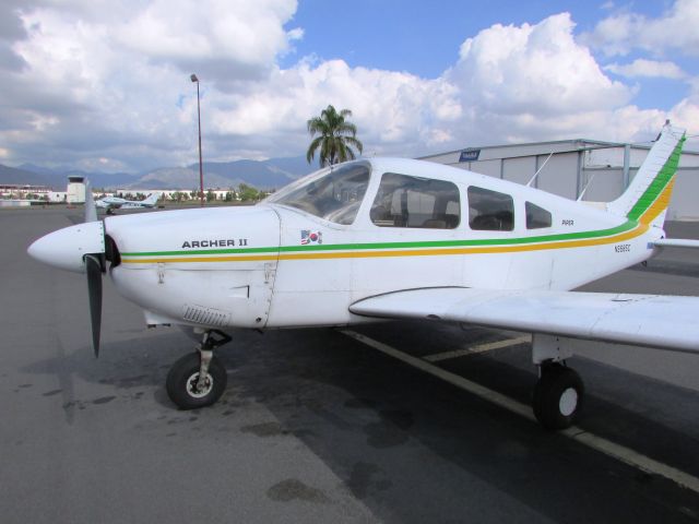 Piper Cherokee (N9685C) - Parked at Brackett Field.