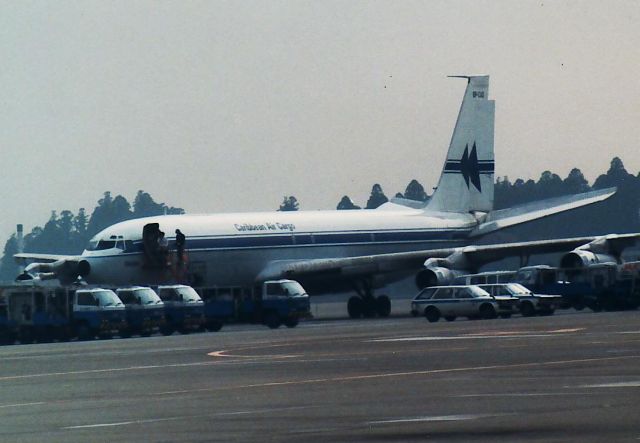 Boeing 707-300 (8P-CAD) - This is the picture taken before about 30 years, br /but a photo date isnt recording a photo date then, br /and is unclear.br /Caribbean Air Cargobr /DC Boeing 707-351Cbr /8P-CAD  19632/649  ex 9Y-TEK  N376US