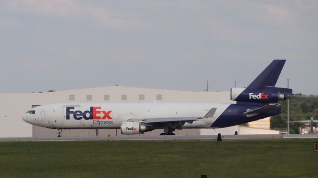 Boeing MD-11 (N585FE) - "Katherine" lined up on 36R.