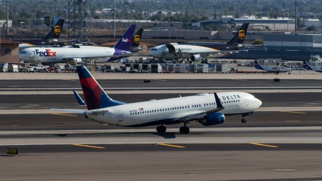 Boeing 737-800 (N3750D) - Delta Airlines 737-800 taking off from PHX on 7/1/22. Taken with a Canon 850D and Canon 75-300mm lens.