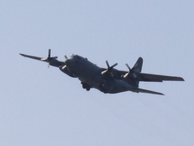 Lockheed C-130 Hercules (18-5908) - C-130 banking toward 17L