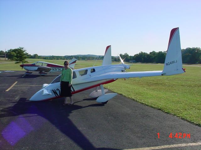 N249KJ — - Angela in front of a nice Cozy at Rough River 2006...